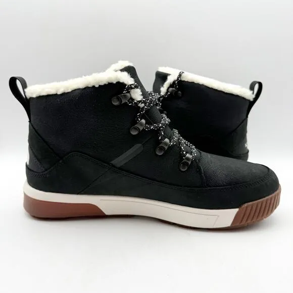 The North Face Womens Sierra Mid Lace Boots US 9.5 Black Waterproof Winter NIB