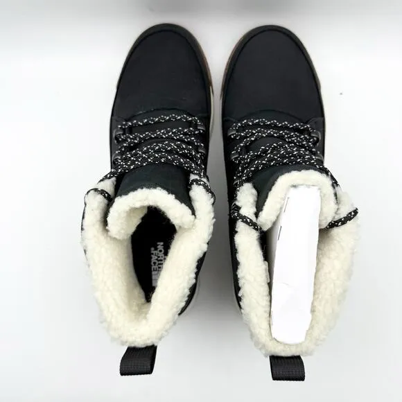 The North Face Womens Sierra Mid Lace Boots US 9.5 Black Waterproof Winter NIB