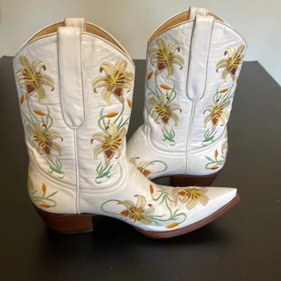 The Old Gringo Multi Color Floral Detailed Boots