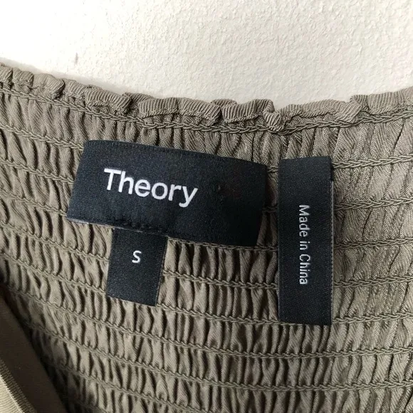 Theory Moss Green Slip Dress 2