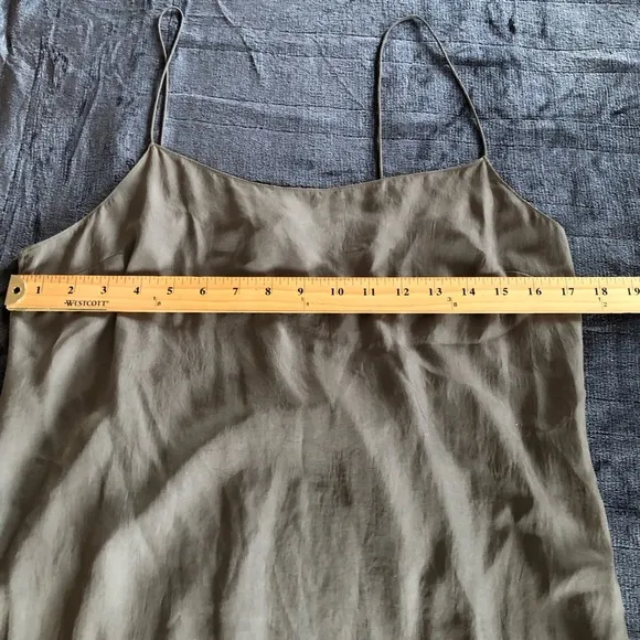 Theory Moss Green Slip Dress 2
