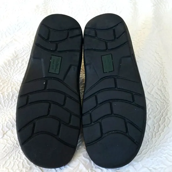 Thom McAn Black Leather Marcos Loafer Shoe, Comfort slip-on. Size 8