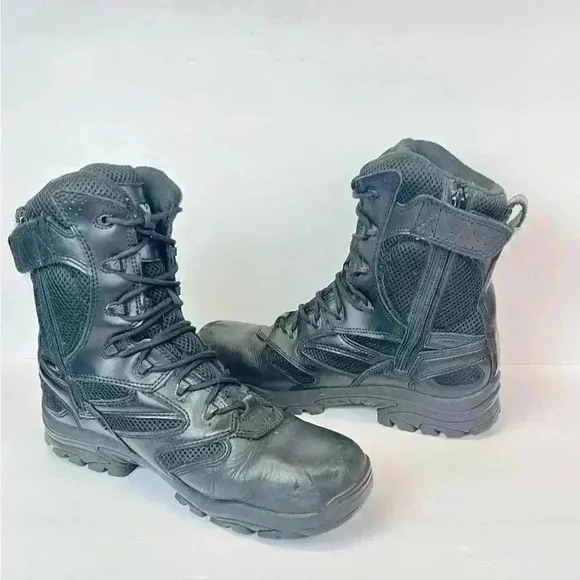 Thorogood Mens Size 10M US Black Tactical Side Zip Waterproof  Boots 834-62194