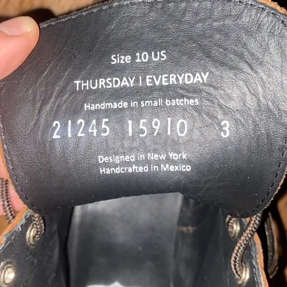 Thursday Boot Co brown leather boots