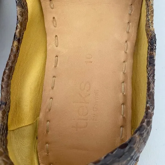 Tieks Mocha Snake Flats Shoes