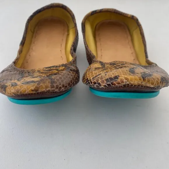 Tieks Mocha Snake Flats Shoes