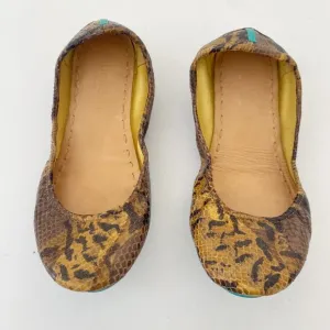 Tieks Mocha Snake Flats Shoes