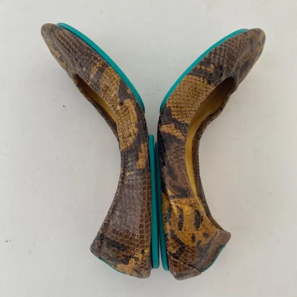 Tieks Mocha Snake Flats Shoes