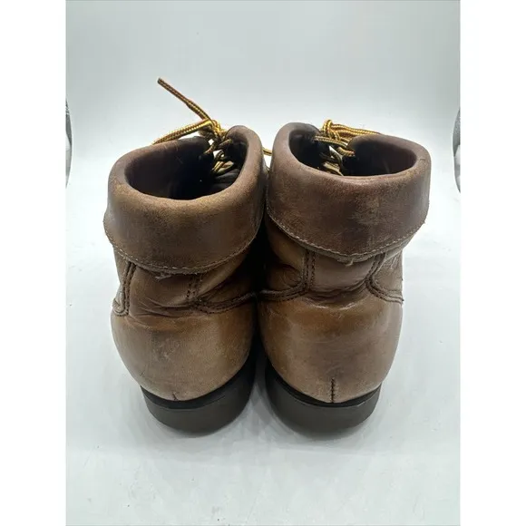 Timberland Boots 7.5 M Mens Mid Hiking Brown Leather Boots Shoes