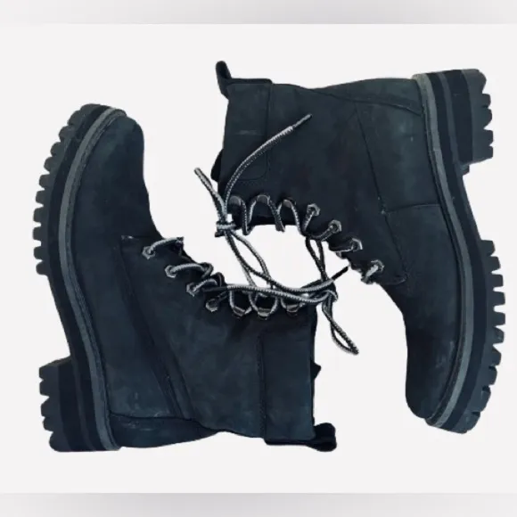 Timberland Courmayeur Valley 6” Women's Boot Black Nubuck Size 8