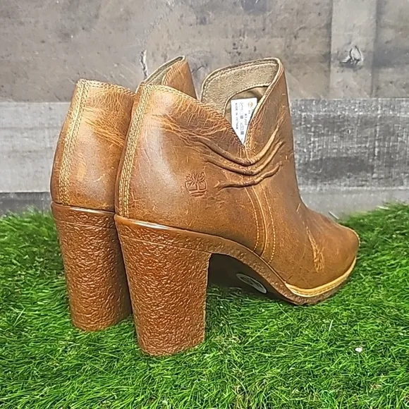 Timberland ’Glancy’ Ruched Peep Toe Boots | 9.5