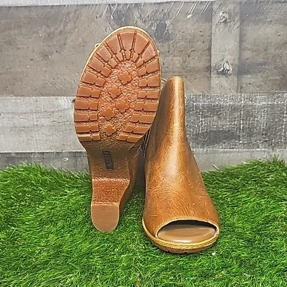 Timberland ’Glancy’ Ruched Peep Toe Boots | 9.5