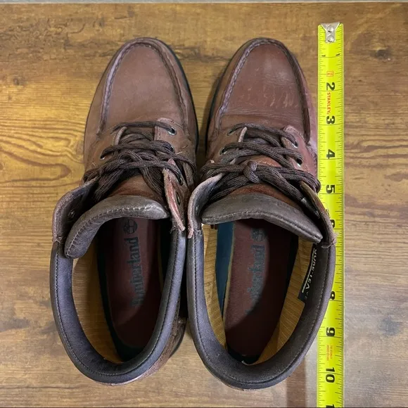 Timberland Gore-Tex Lace Up Hiking Brown Leather Boots Womens Sz 10 Gorpcore EUC