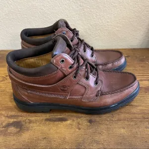 Timberland Gore-Tex Lace Up Hiking Brown Leather Boots Womens Sz 10 Gorpcore EUC