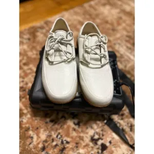 Timberland Leather Oxfords Casual Lace Up Shoes White Sneakers unisex size‎ 8