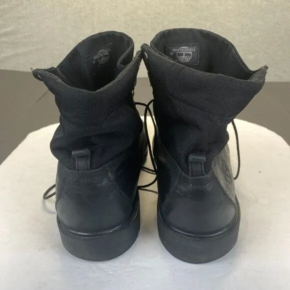 Timberland Men's Boots Size 12- Black Leather Roll Top Black,Hiking,Outdoor