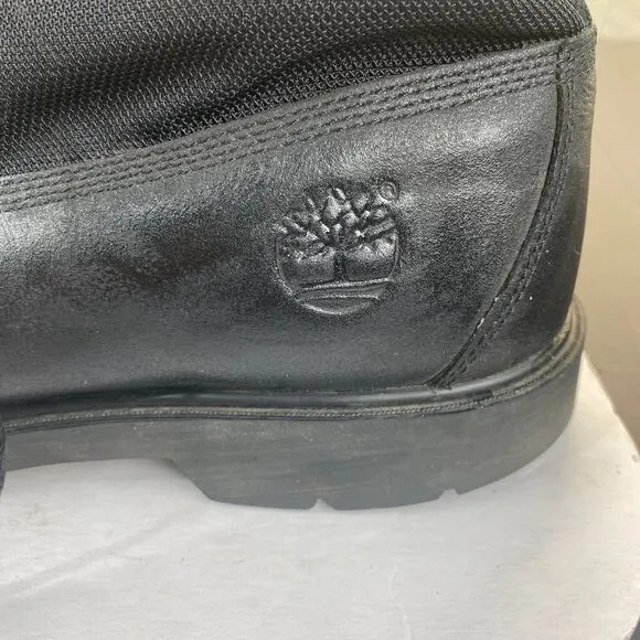 Timberland Men's Boots Size 12- Black Leather Roll Top Black,Hiking,Outdoor