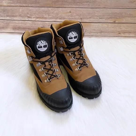 Timberland Men’s Heritage Waterproof Rubber Toe Hiking Boots