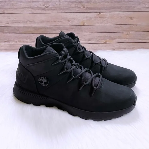 Timberland Men’s Sprint Trekker Mid Hiking Black Boots