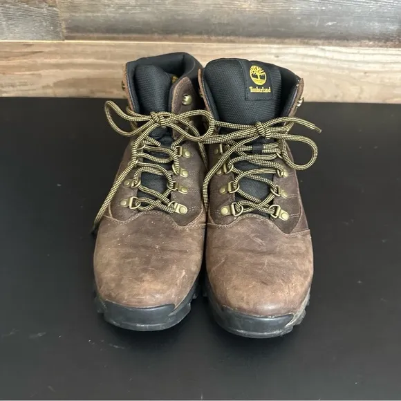 Timberland Rangeley Mid Hiker Waterproof Brown Leather Mens Size 11 Boots 9810R