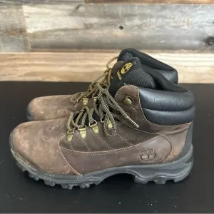 Timberland Rangeley Mid Hiker Waterproof Brown Leather Mens Size 11 Boots 9810R