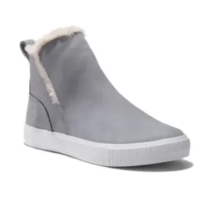 Timberland Skyla Bay Booties Faux Fur Lined Waterproof Sneaker Boots Nubuck Pull