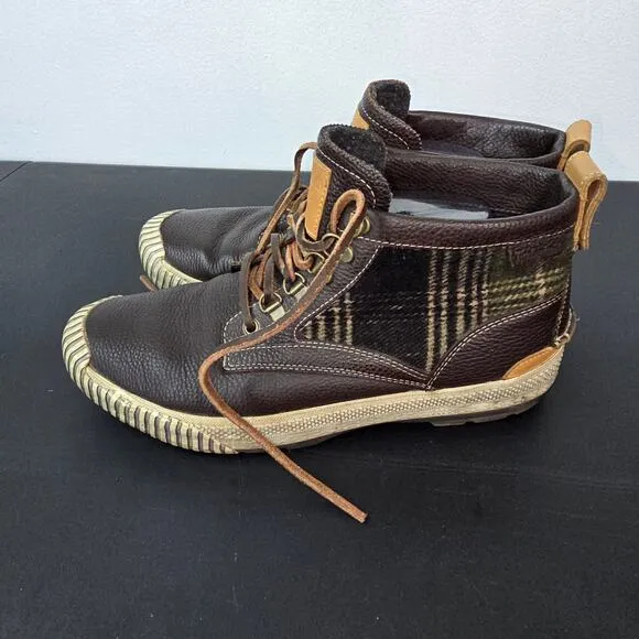 Timberland Smartwool Boots Sneakers Mens 10 Anti-Fatigue Brown Leather Gorpcore