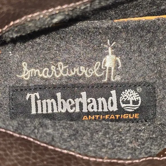 Timberland Smartwool Boots Sneakers Mens 10 Anti-Fatigue Brown Leather Gorpcore