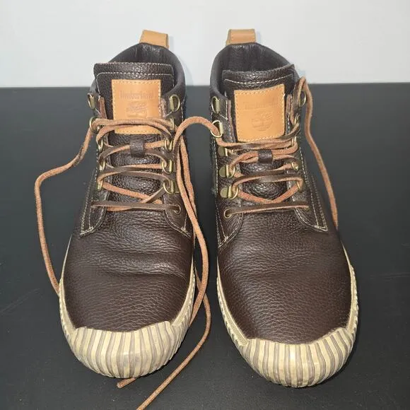 Timberland Smartwool Boots Sneakers Mens 10 Anti-Fatigue Brown Leather Gorpcore