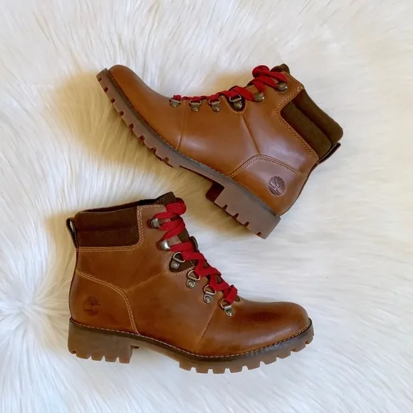 Timberland Wheat Leather Ellendale Hiking Boots