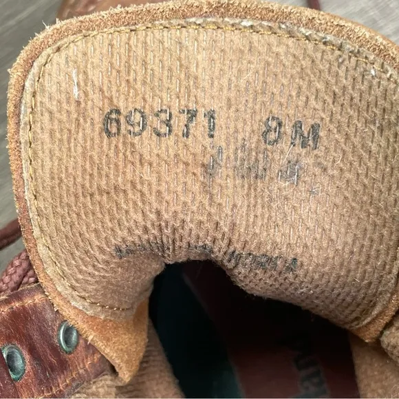 Timberland Women’s Brown Leather Work Hiking Boots 8M Lace Up Outdoor Logo