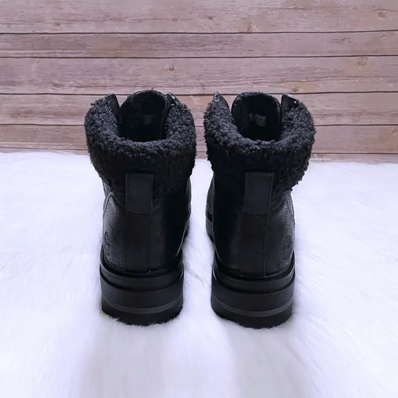 Timberland Women’s Cervinia Valley Waterproof Warm Lined Black Leather Boots