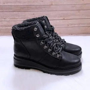 Timberland Women’s Cervinia Valley Waterproof Warm Lined Black Leather Boots
