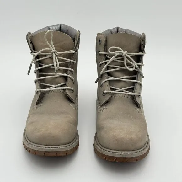 Timberland Womens Nubuck Leather High Top Waterproof 200G Boots Rubber Soles