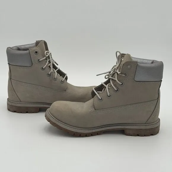Timberland Womens Nubuck Leather High Top Waterproof 200G Boots Rubber Soles
