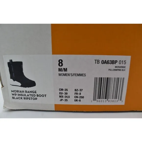 Timberland Womens Size 8 Moriah Range Mid Pull On Waterproof Insulated Boots