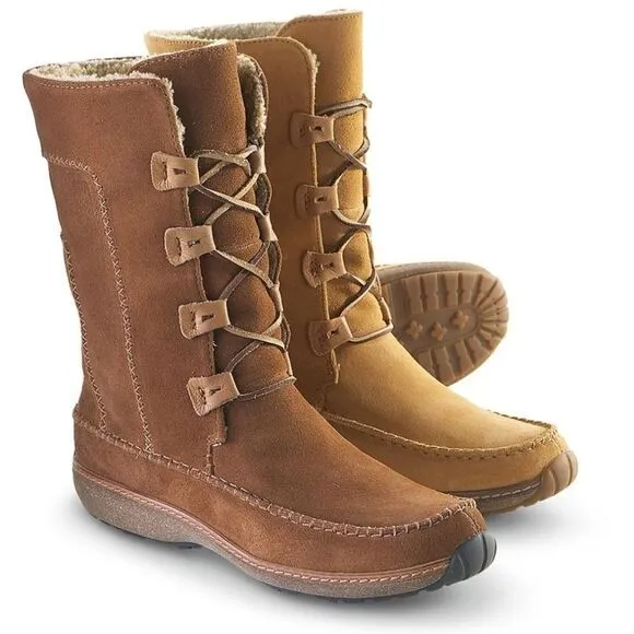 Timberland Fauna Brown Suede Lace-Up Boots 9.5 M