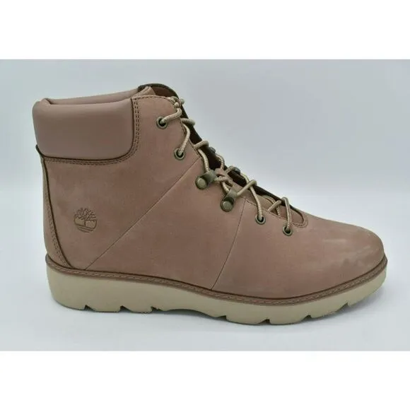 Timberland Womens Size 9.5 Keeley Field Mid Hiker Light Brown Nubuck Boots Shoes