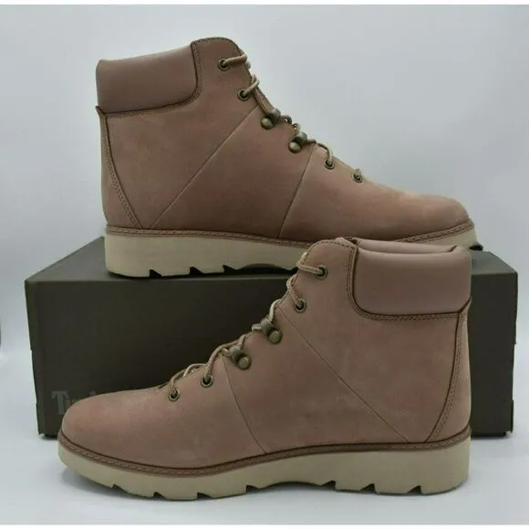 Timberland Womens Size 9.5 Keeley Field Mid Hiker Light Brown Nubuck Boots Shoes