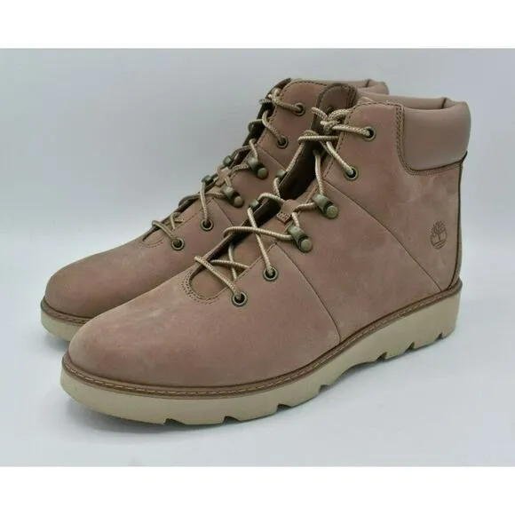 Timberland Womens Size 9.5 Keeley Field Mid Hiker Light Brown Nubuck Boots Shoes