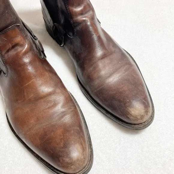 To Boot Adam Derrick brown leather boots Made in Italy