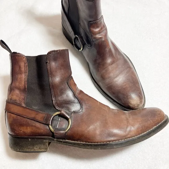 To Boot Adam Derrick brown leather boots Made in Italy