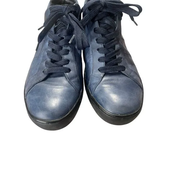 Tod’s Mens size 8.5 Suede Leather Lace-up Low Top Casual Shoes Sneakers Blue