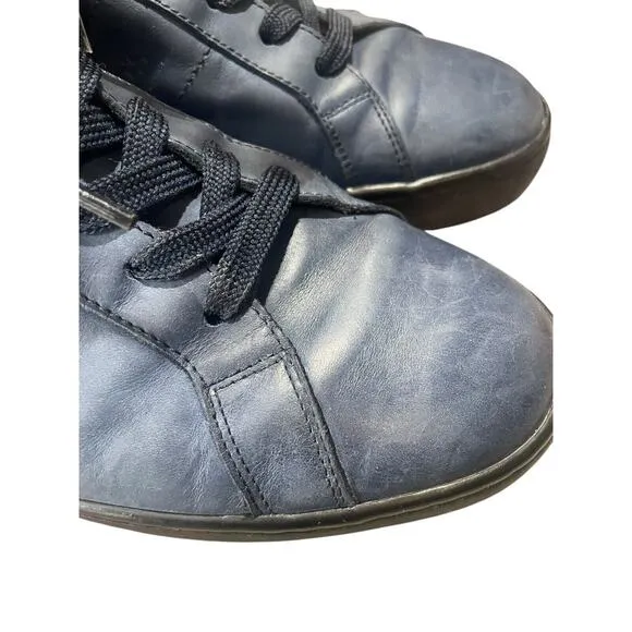 Tod’s Mens size 8.5 Suede Leather Lace-up Low Top Casual Shoes Sneakers Blue