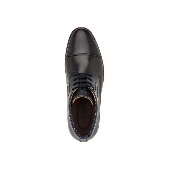 TOMMY HILFIGER Mens Black Rawstin Cap Toe Lace-Up Dress Chukka Boots 10 M