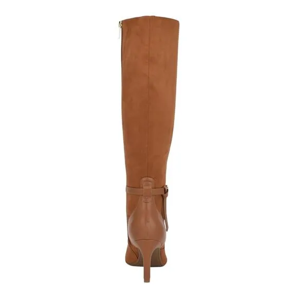 Tommy Hilfiger Women's Jullie Ankle Strap Knee High Dress Boots Brown Size 8