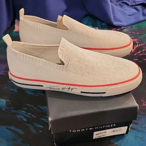 Tommy Hilfiger Gilrey Men's White Slip-On Shoes 9.5 Nib