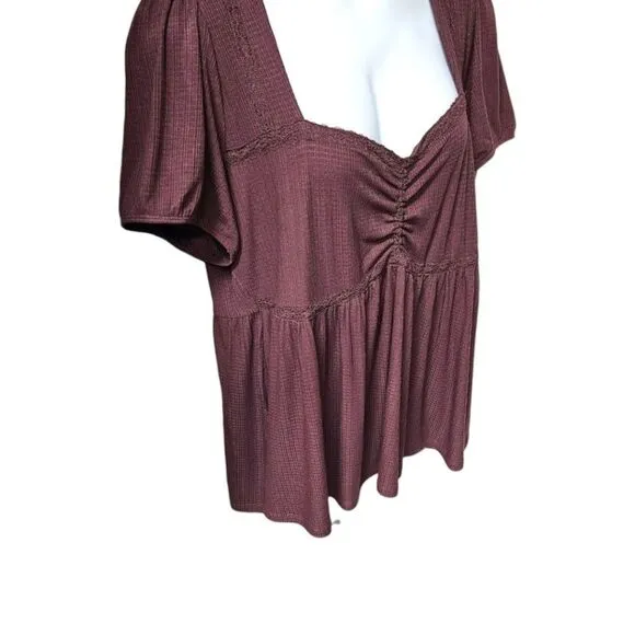 TORRID Textured Jersey  Sweetheart Babydoll With Matching Tea Length Pencil Skir