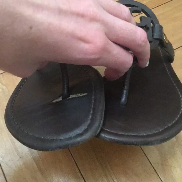 Tory Burch Chocolate Brown Miller Sandals size 7