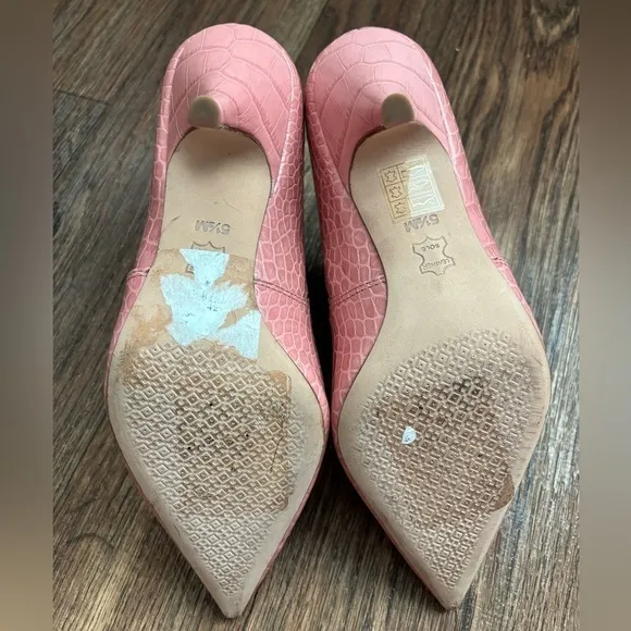Tory Burch Georgina Embossed Slip OnAnkle Booties Shoes in Dusty Rose Pink